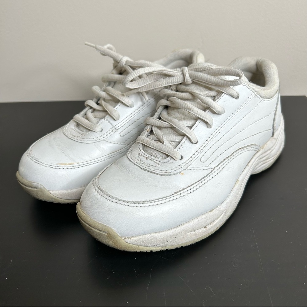 Tredsafe Laura Sneakers Chunky Leather White Size 6 Wide